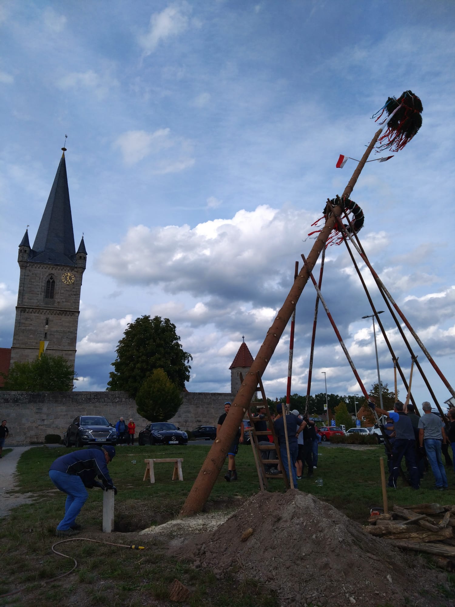 Baam aufstellen