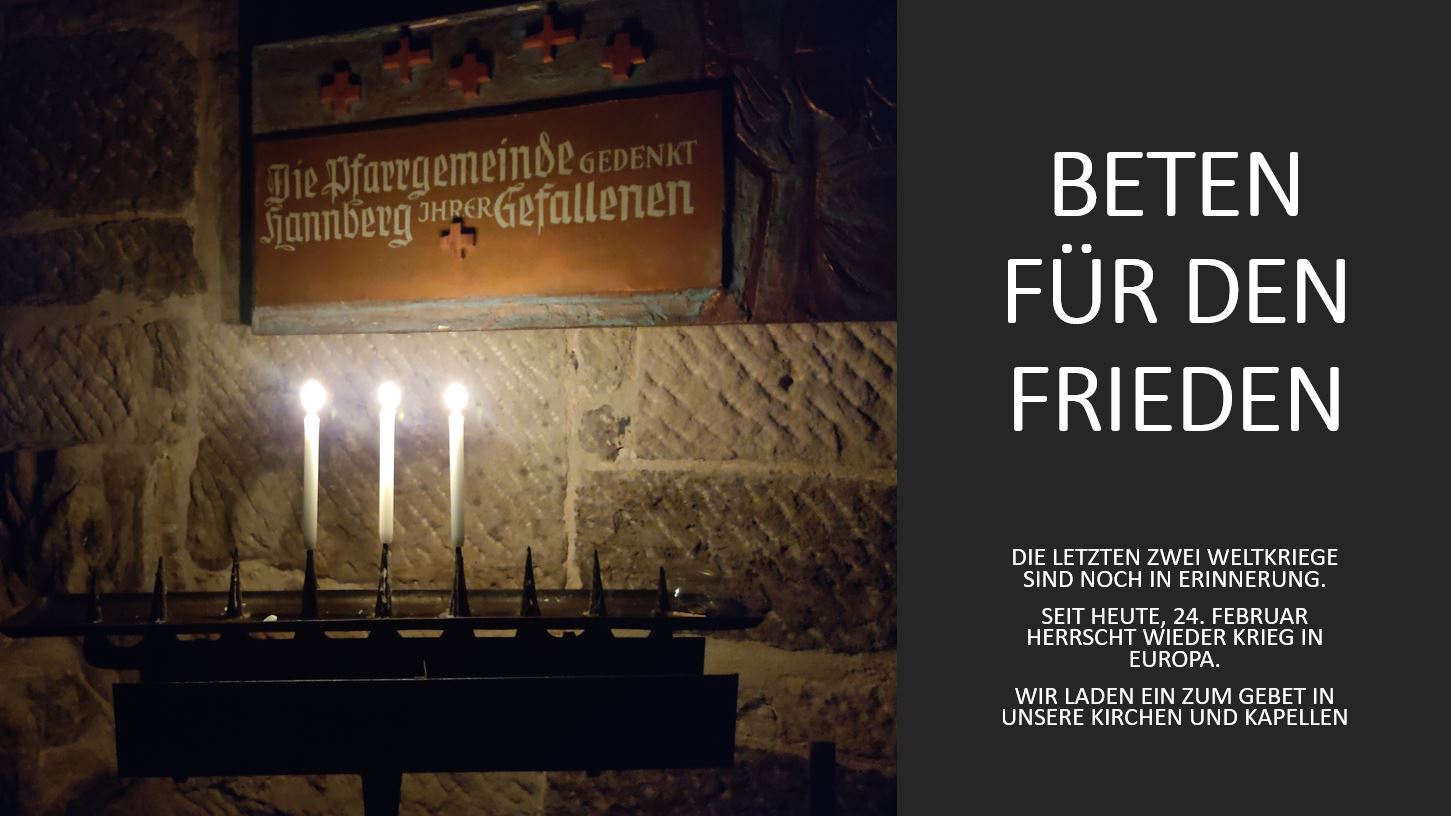 Beten für den Frieden