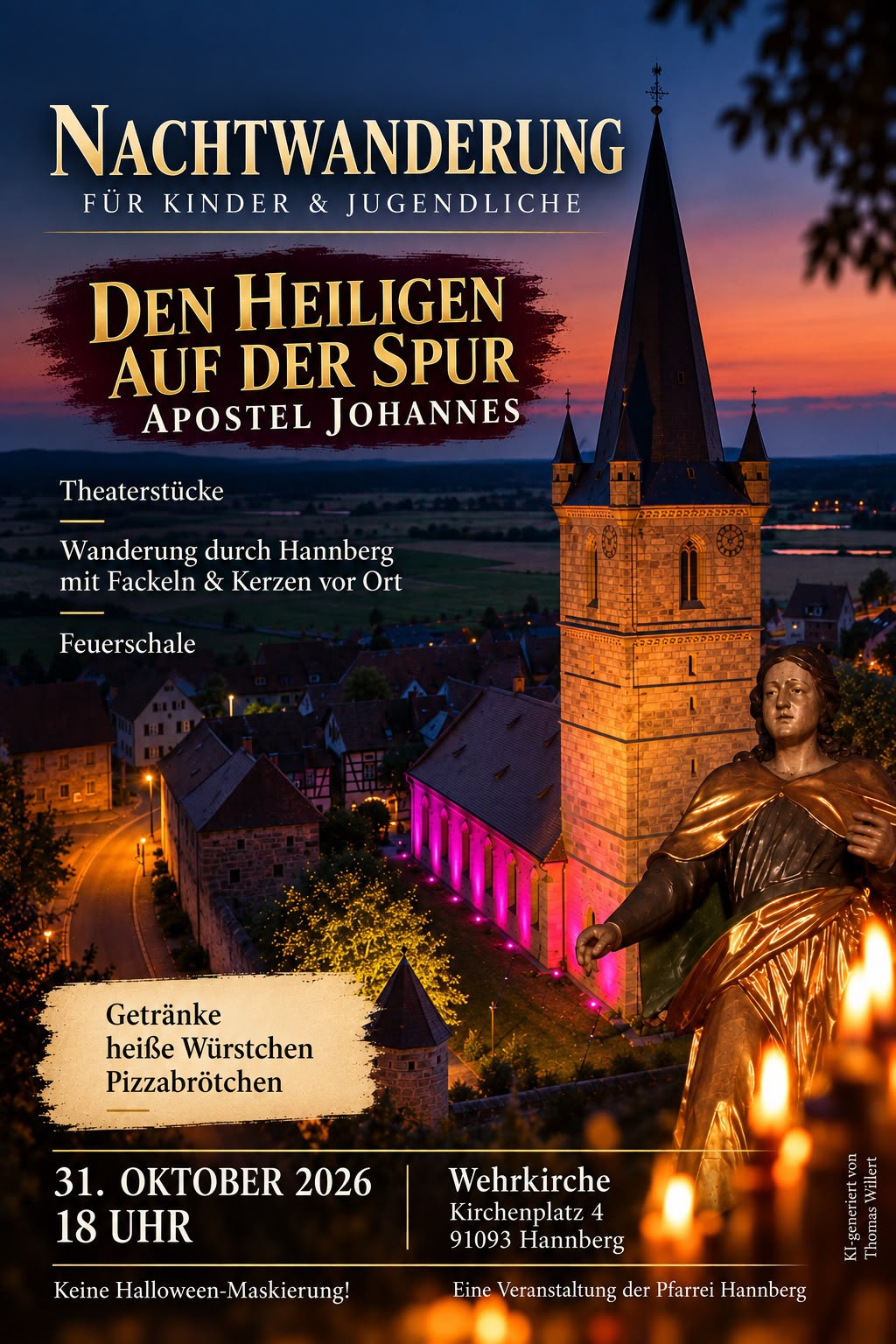 Den Hl. auf der Spur Nachtwanderung