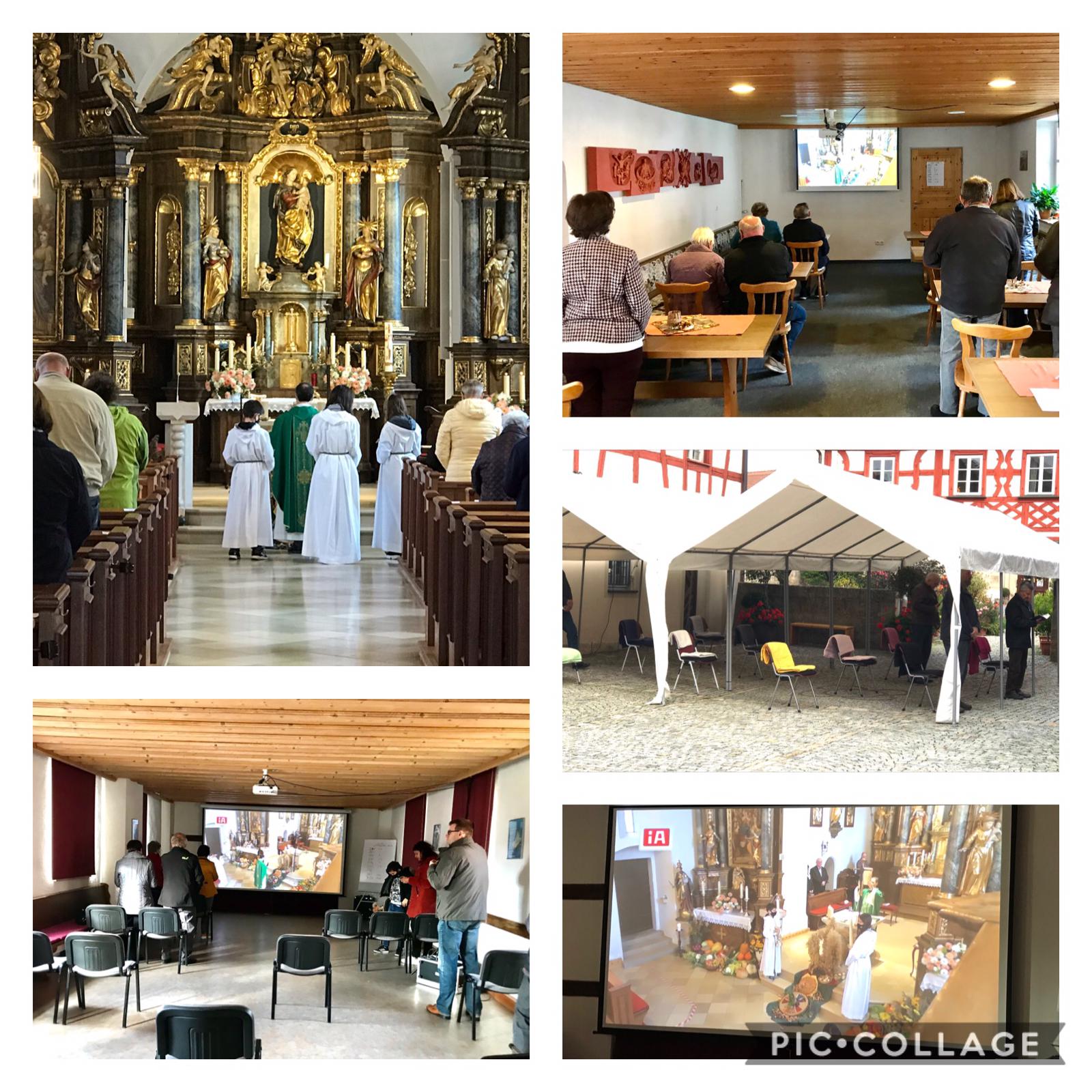 Gottesdienst in vielen Räumen