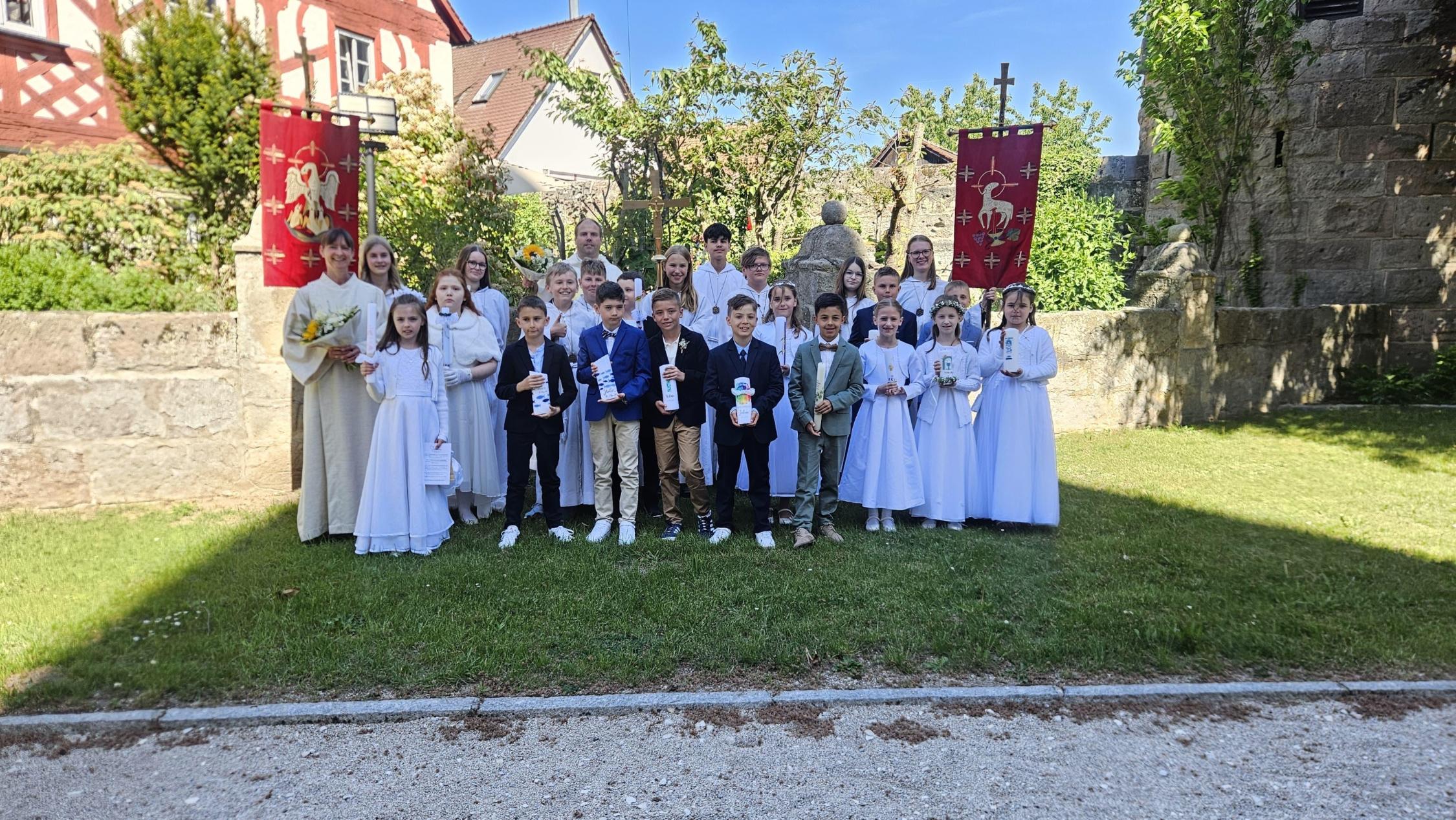 Gruppenbild Erstkommunion Hannberg