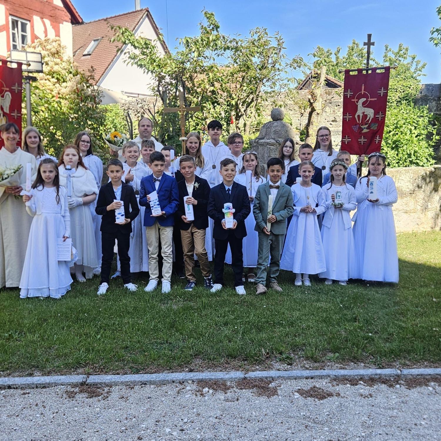 Gruppenbild Erstkommunion Hannberg