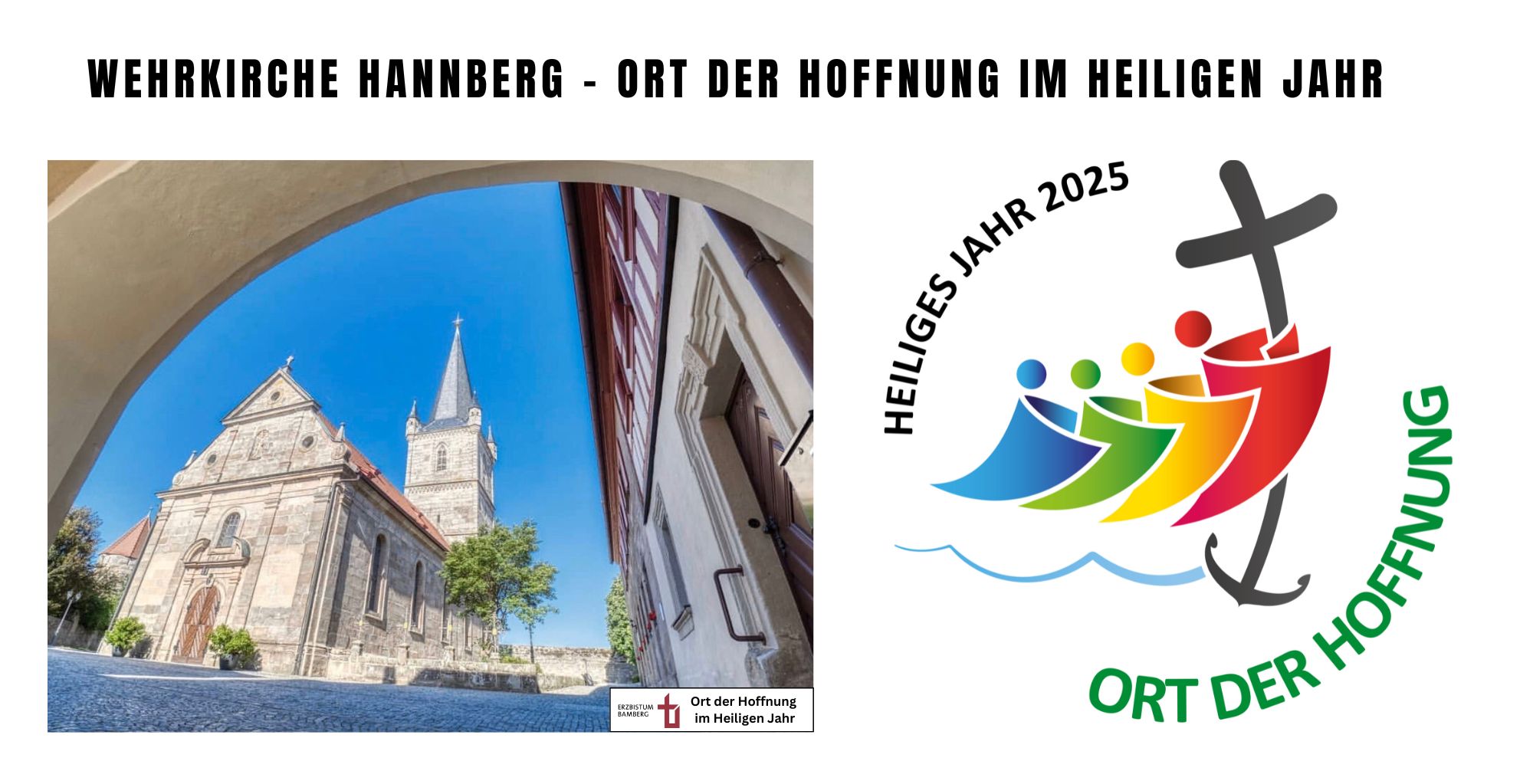 Ort der Hoffnung mit Bild der Wehranlage