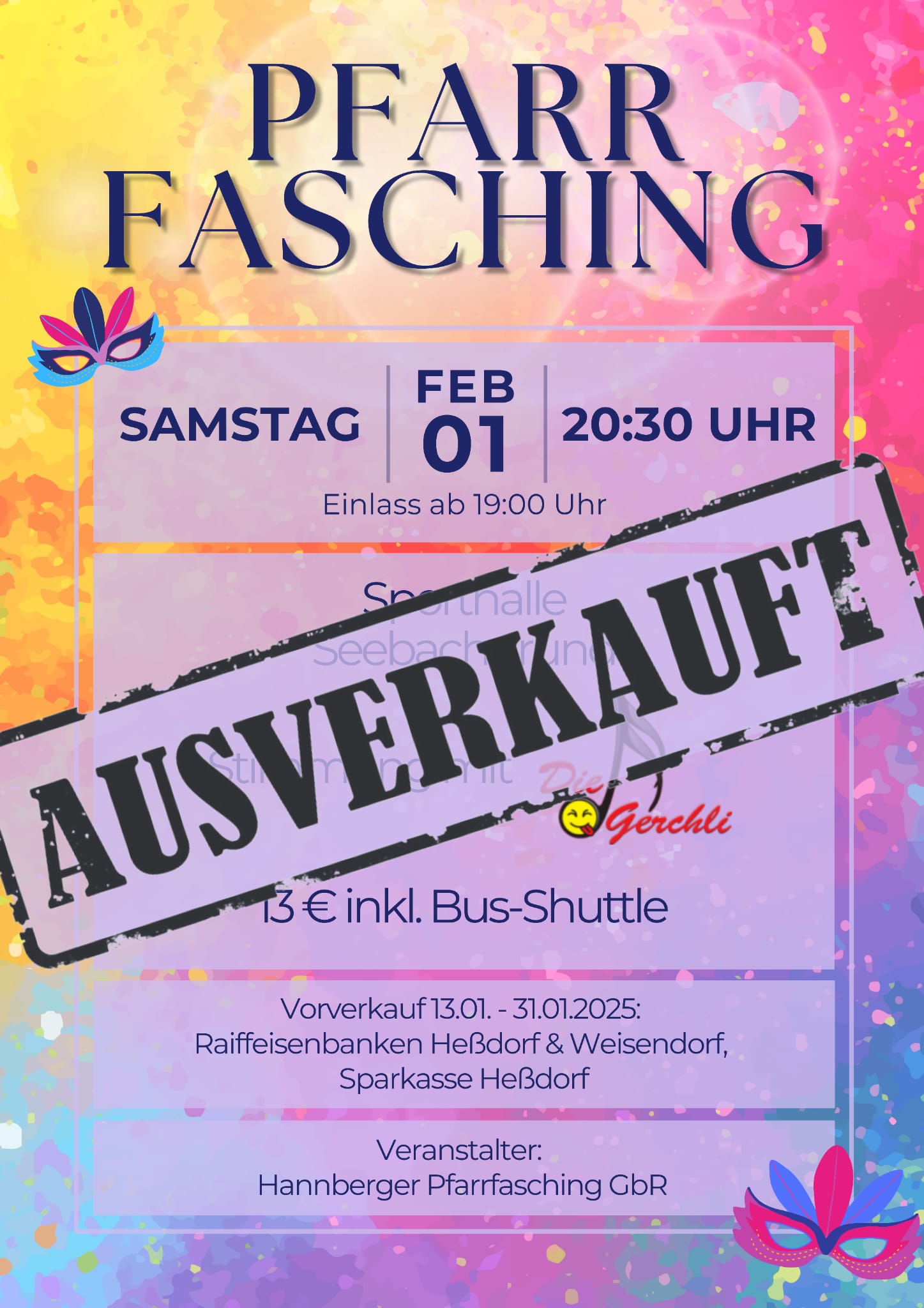 Pfarrfasching AUSVERKAUFT