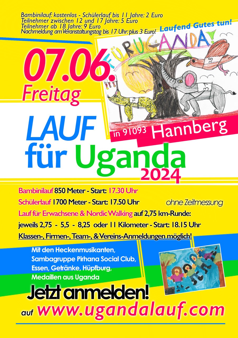 Plakat Ugandalauf 2024