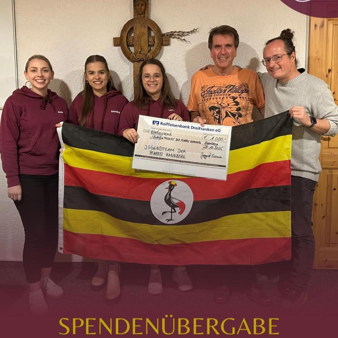Spendenübergabe Jugendteam an Uganda Projekt